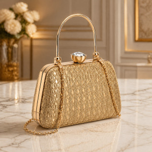 Ascoon Party Gold Clutch