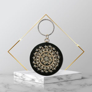 Handicartz Casual, Party Black  Clutch