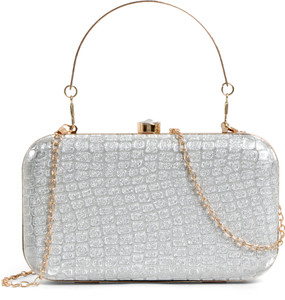 apery Party Silver Clutch