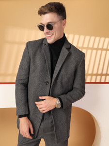 CHKOKKO Tweed Solid Coat