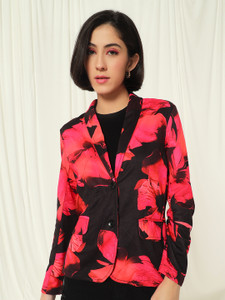 TANDUL Fleece Printed Coat