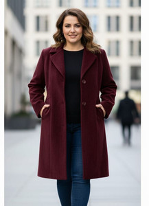 luvuduvy Velvet Self Design Coat