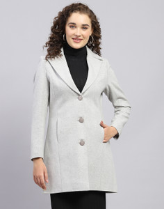 MONTE CARLO Wool Blend Self Design Coat