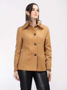 CHKOKKO Tweed Solid Coat