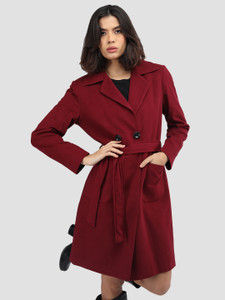 CHKOKKO Tweed Solid Coat