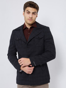 किलर पॉलिएस्टर विस्कोस मिश्रित चेकर्ड कोट