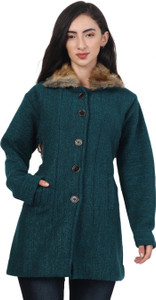 Hautemoda Wool Self Design Coat