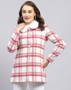 MONTE CARLO Wool Blend Checkered Coat
