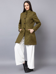 CHKOKKO Tweed Solid Coat