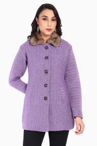 Hautemoda Wool Self Design Coat