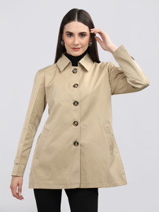 CHKOKKO Tweed Solid Coat