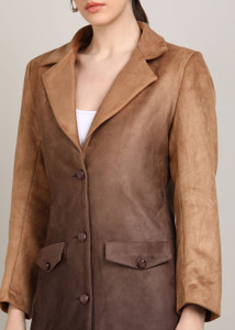 raziman suede Solid Coat