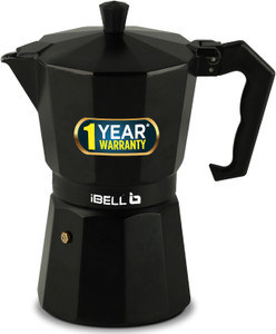 iBELL MP6370S Classic Moka Pot, Italian Espresso Maker, Percolator