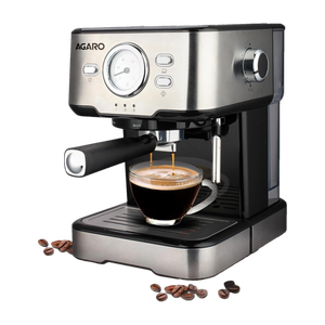 AGARO Imperial Espresso Coffee Maker, Coffee Machine, 15 Bars, With Foaming Milk, Frother Wand for Espresso, Cappuccino, Latte and Mocha, Steam, Adjustable Milk Frothing and Double Temperature Control System,1100W 6 Cups Coffee Maker
