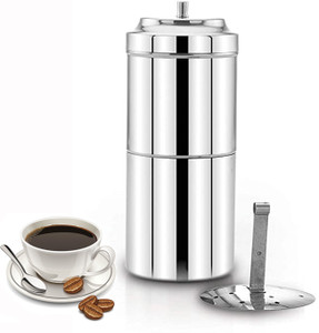 Prithi Home's and Kitchen 400 ml Stainless Steel Coffee Maker 6 Cups Coffee Maker
