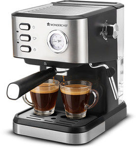 WONDERCHEF Regenta Espresso Coffee Machine With Steamer for Cuppuccino 19 Bar Coffee Maker