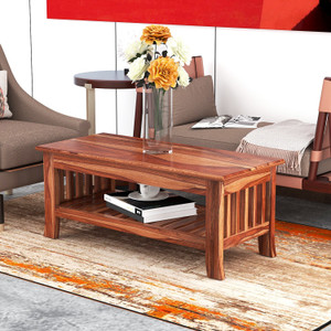 Ratandhara Furniture Solid Sheesham Wood Center / Coffee Table for Living room Solid Wood Coffee Table