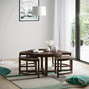 Flipkart Perfect Homes PureWood Mango Coffee Table