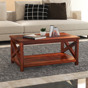 Ratandhara Furniture Premium wooden Coffee Table For Living Room/ Restaurant/ Hotel/ Office Solid Wood Coffee Table