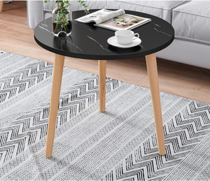 Device Bas with BROWN ART SHOPPEE Coffee Table Faux Marble Design Table Side Table For Living Room Balcony Engineered Wood Coffee Table