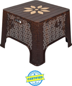 Comfort Creation Gold Table Heavy Duty Virgin Plastic for Home/Office/Garden/Resturant Plastic Outdoor Table