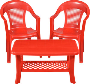 swagath furniture Coffee table For Cafe/Home/Living room Coffee Table with arm chair set of 2 Plastic Coffee Table