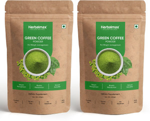 Herbal max Organic Green Coffee beans Powder for Weight Loss Management | Instant Coffee Instant Coffee