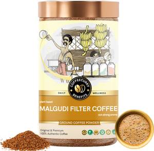 TEACURRY Malgudi Filter Coffee (65g) - Rich South Indian Ground Coffee | Pure Arabica Instant Coffee