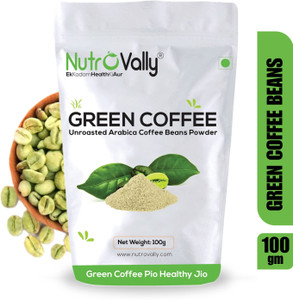 NutroVally Organic green coffee beans powder for weight loss. Instant Coffee