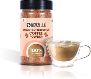 Bevzilla Powder 75 Gms Butterscotch - Premium Arabica Instant Coffee