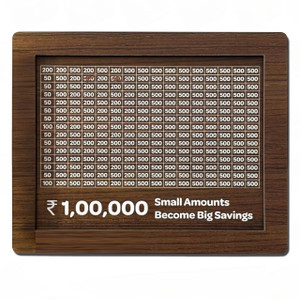 Zeekty Wooden Piggy Bank for Kids & Adults, Coin Box with Carved Design, Savings Box, Wooden Money Clip