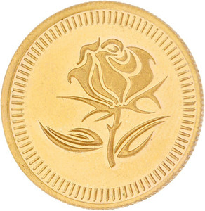 Sri Jagdamba Pearls Flower 22 (916.7) K 1 g Gold Coin