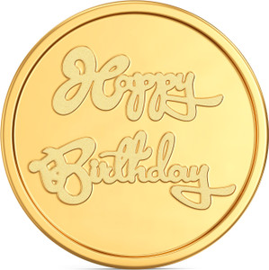 जोयालुक्कास Happy Birthday 22 K 1 g गोल्ड सिक्का
