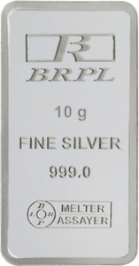 Bangalore Refinery Purity S 999 10 g Silver Bar