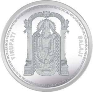 LORDS JEWELS Tirupati Balaji Silver Coins 50 Grams S 999 50 g Silver Coin
