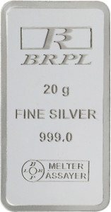 Bangalore Refinery Brpl 20 Gram Silver Bar S 999 20 g Silver Bar