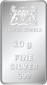 LORDS JEWELS Banyan Tree BIS Hallmarked & Approved Purity - Save For The Future S 999 10 g Silver Bar