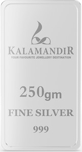 Kalamandir 250 gm 999 Fine Silver Bar | Pure Silver High Value Investment Bar S 999 250 g Silver Bar