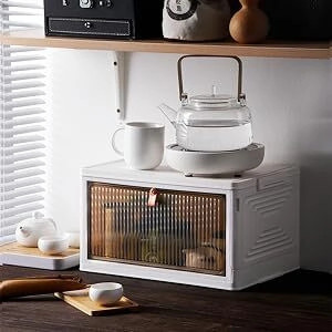 Evrum 1-Shelf Plastic Collapsible Cupboard PC Collapsible Wardrobe