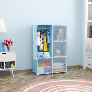 Flipkart Perfect Homes Studio 6 DOOR BLUE (T) PP Collapsible Wardrobe