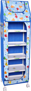 FLIPZON Baby 6 Shelve Unbreakable Material PVC Collapsible Wardrobe