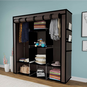 Continental 6+2 Shelves 3 door 88130 Carbon Steel Collapsible Wardrobe