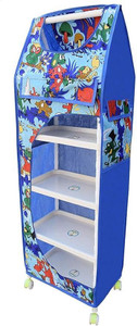 Prizam Baby 6 Shelve Unbreakable Material PVC Collapsible Wardrobe PP Collapsible Wardrobe