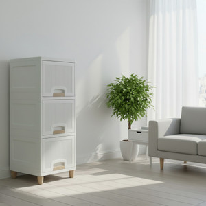 GROTHEORY Under-Stair Storage Hack Slim Profile Drawer Unit PP Collapsible Wardrobe