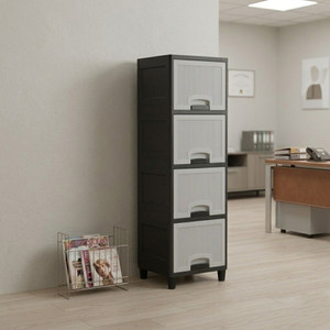 MAXTID Multi Layer Cabinet Suitable for Files, Clothes & Accessories PP Collapsible Wardrobe
