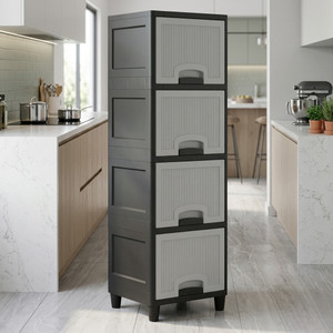 MAXTID Multi Layer Cabinet Suitable for Files, Clothes & Accessories PP Collapsible Wardrobe
