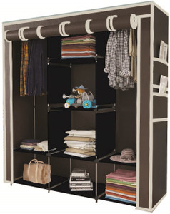Continental 6+2 Shelves 3 door 88130 Carbon Steel Collapsible Wardrobe