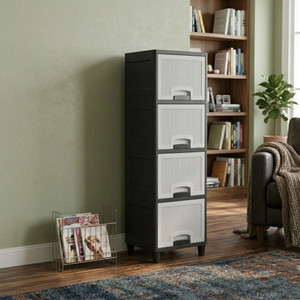 Suptikes Multi Layer Cabinet with User Friendly Storage Build PP Collapsible Wardrobe