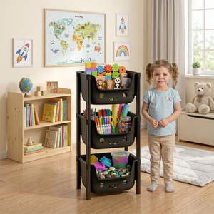 Suptikes Multi Layer Cabinet with User Friendly Storage Build PP Collapsible Wardrobe