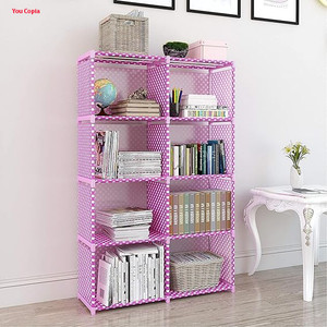 YouCopia Plastic PVC 7-8-9 Shelf Book Organizer/Shoe/Chappal/Book/Clothes Rack Plastic Open Book Shelf